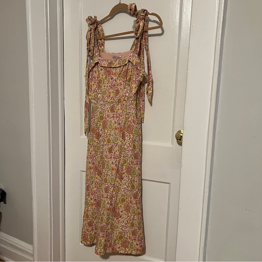 BCBG Floral Pink and Yellow Women's Dress size 14